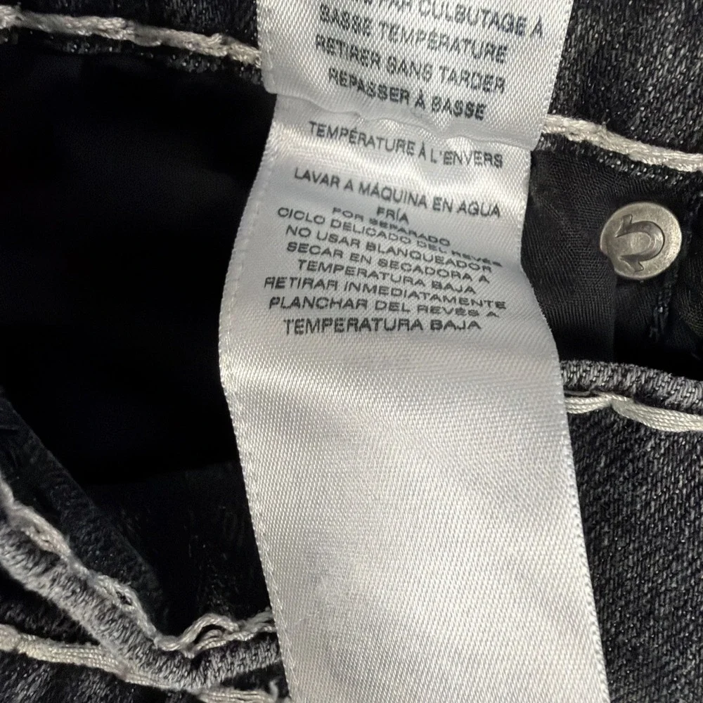 True‎ Religion Ricky Jeans Size 28 Black Relaxed Straight